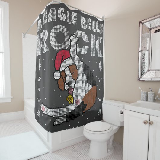 Beagle Bells Duschvorhang (Beispiel)