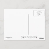Beagle bellt Santa an Postkarte (Rückseite)