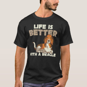 Beagle Besitzer Tiertier Hund Eigentümer Beagle T-Shirt