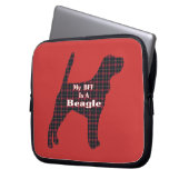 Beagle BESTE FREUNDIN Laptopschutzhülle (Vorderseite Links)