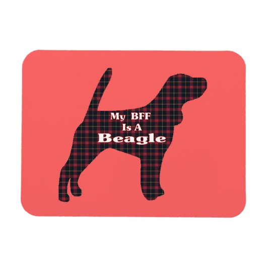 Beagle BESTE FREUNDIN Magnet (Horizontal)