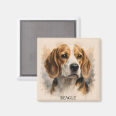 Beagle-Bester-Freund-Hunde-Liebhaber-Geschenk Magnet (Vorderseite/Rückseite)