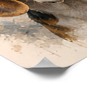 Beagle-Bester-Freund-Hunde-Liebhaber-Geschenk Poster (Ecke)
