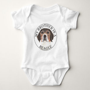 Beagle Big Brother Baby Strampler