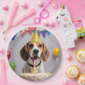 Beagle Birthday Party Pappteller (Party)