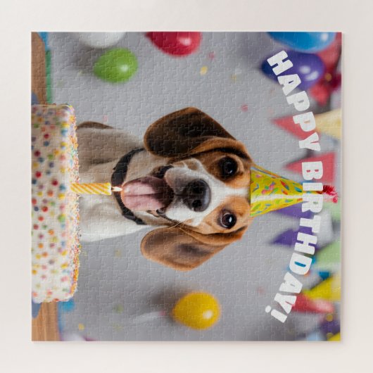 Beagle Birthday Party Puzzle (Horizontal)