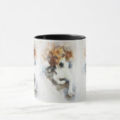 Beagle Black Brown White Pet Doggie Puppy Tasse (Zentrum)