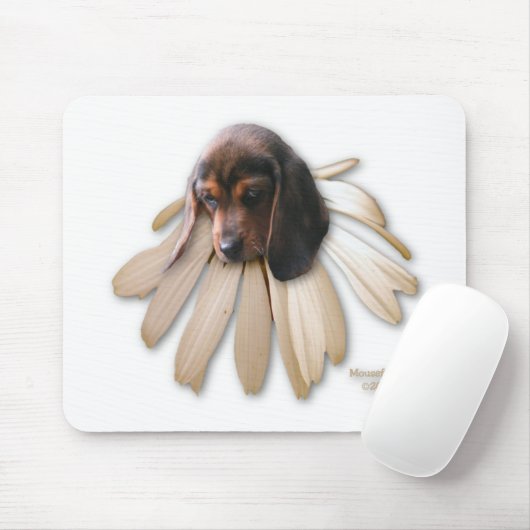 Beagle Blume Mousepad (Mit Mouse)