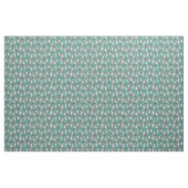 Beagle Blume Stoffe - Türkis (Yard (91,4 cm))