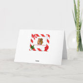 Beagle-Briefkasten-Weihnachtskarte Feiertagskarte (Rückseite)