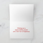 Beagle-Briefkasten-Weihnachtskarte Feiertagskarte (Innenseite)