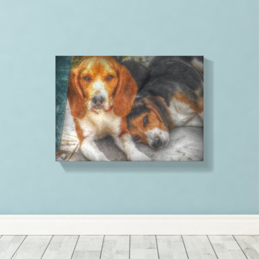 Beagle Brothers Leinwanddruck (Insitu (Holzboden))