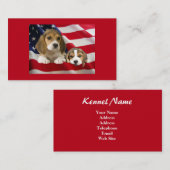 Beagle-Brüter-Geschäfts-Karte Visitenkarte (Vorne/Hinten)
