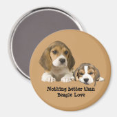 Beagle Buddies Magnet (Vorderseite/Rückseite)