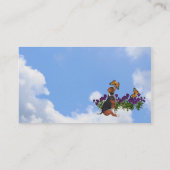 Beagle Butterfets Stiefmütterchen Niedliche Visite Visitenkarte (Rückseite)