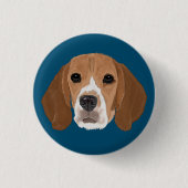 Beagle Button (Vorderseite)