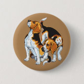 Beagle Button (Vorderseite)