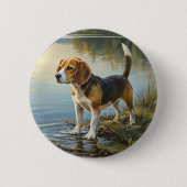 Beagle Button (Vorderseite)