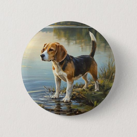 Beagle Button (Vorderseite)