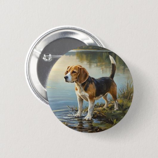 Beagle Button (Vorne & Hinten)