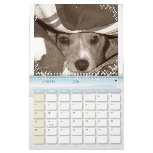 Beagle Calander Kalender (Jan 2026)