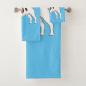 Beagle Cartoon Badhandtuch Set (Insitu)
