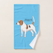 Beagle Cartoon Badhandtuch Set (Handtuch)