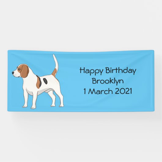 Beagle Cartoon Banner (Horizontal)
