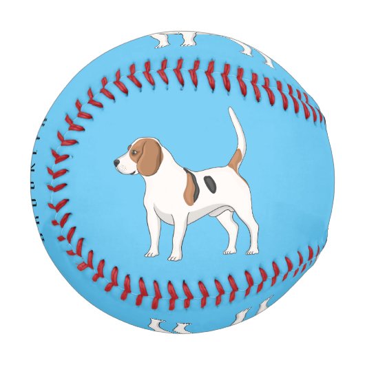 Beagle Cartoon Baseball (Vorderseite Links)