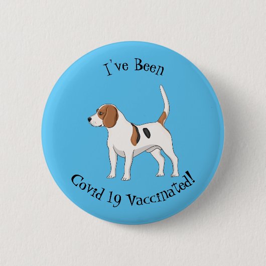 Beagle Cartoon Button (Vorderseite)