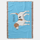 Beagle Cartoon Decke (Vorderseite Vertikal)