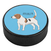 Beagle Cartoon Eishockey Puck (3/4)