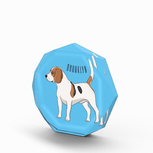 Beagle Cartoon Fotoblock (Rechts)