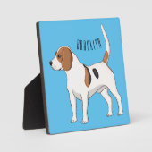 Beagle Cartoon Fotoplatte (Vorderseite)