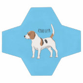 Beagle Cartoon Fußball (Flach)