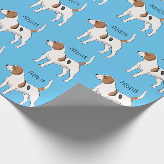 Beagle Cartoon Geschenkpapier (Ecke)