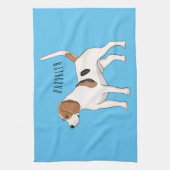 Beagle Cartoon Geschirrtuch (Vertikal)