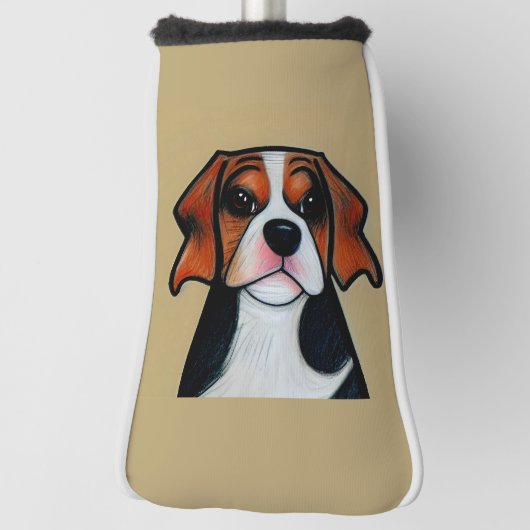 Beagle - Cartoon Golf Head Cover Headcover (Rotieren 90)