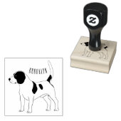 Beagle Cartoon Gummistempel (Stempel)