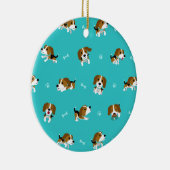 Beagle Cartoon Keramik Ornament (Rechts)