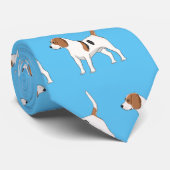 Beagle Cartoon Krawatte (Gerollt)