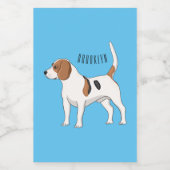 Beagle Cartoon Lebensmitteletikett (Einzelnes Label)