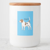 Beagle Cartoon Lebensmitteletikett (Vorderseite)