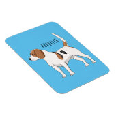Beagle Cartoon Magnet (Rechte Seite)