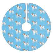 Beagle Cartoon Polyester Weihnachtsbaumdecke (Vorderseite)