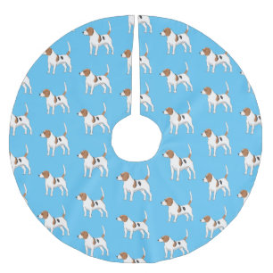 Beagle Cartoon Polyester Weihnachtsbaumdecke