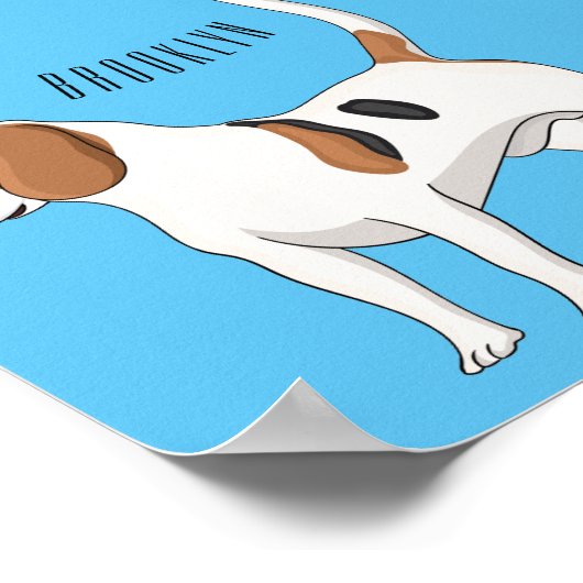 Beagle Cartoon Poster (Ecke)