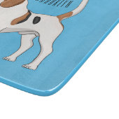 Beagle Cartoon Schneidebrett (Ecke)