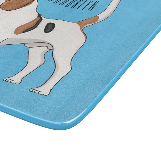 Beagle Cartoon Schneidebrett (Ecke)