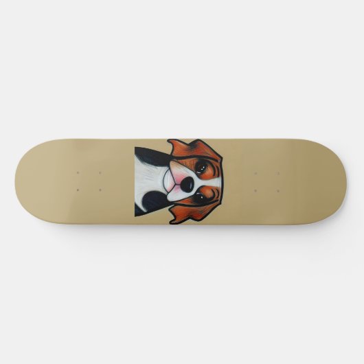 Beagle - Cartoon Skateboard (Horizontal)